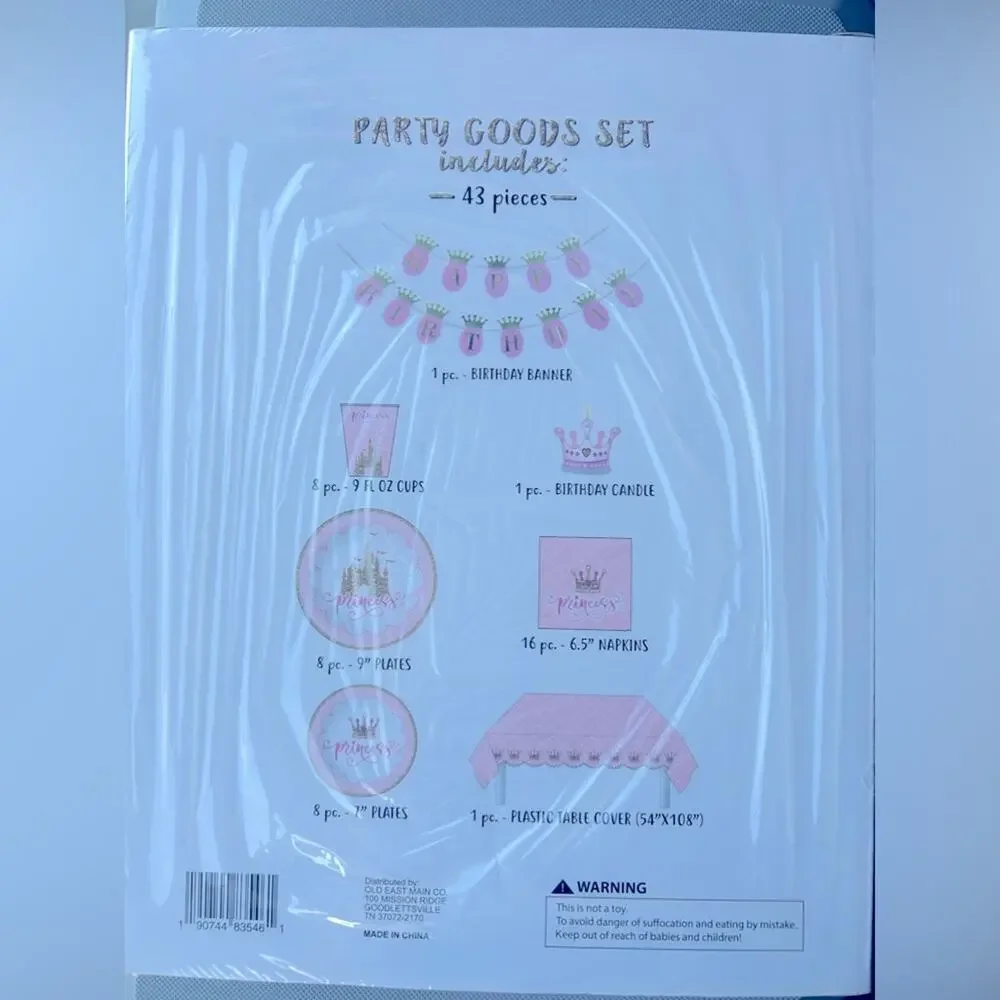 🎉Party in a Box Princess Table set! NEW in BOX! 🎉